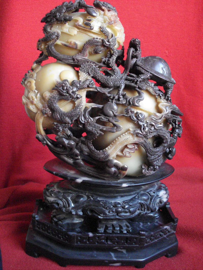 Dragon egg stone carving 1